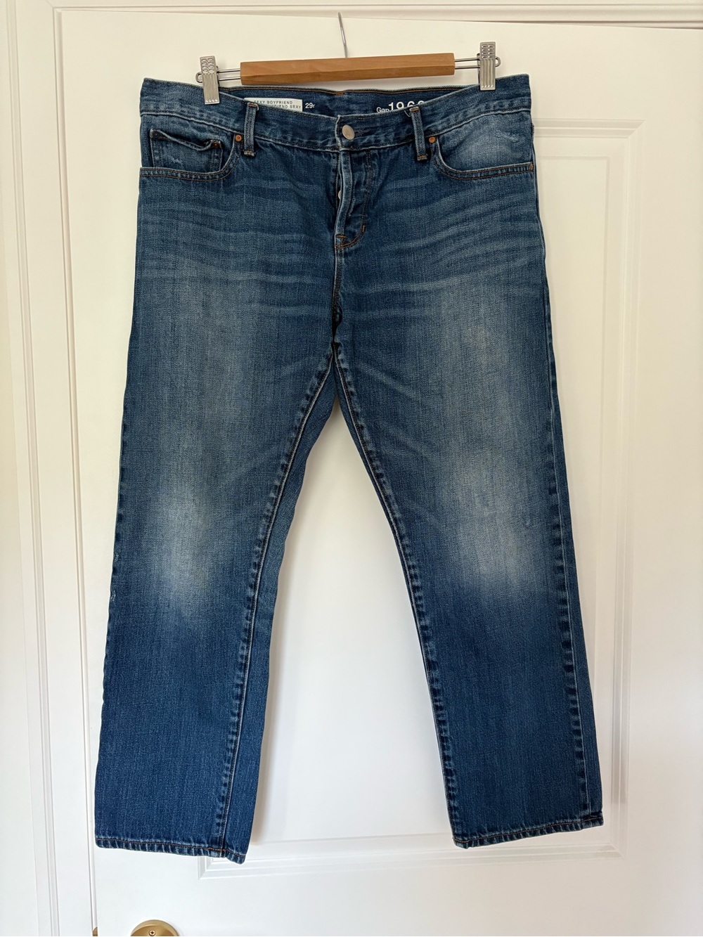 Gap Women's Blue Japanese Selvedge Denim Jeans - Sexy Boyfriend Fit